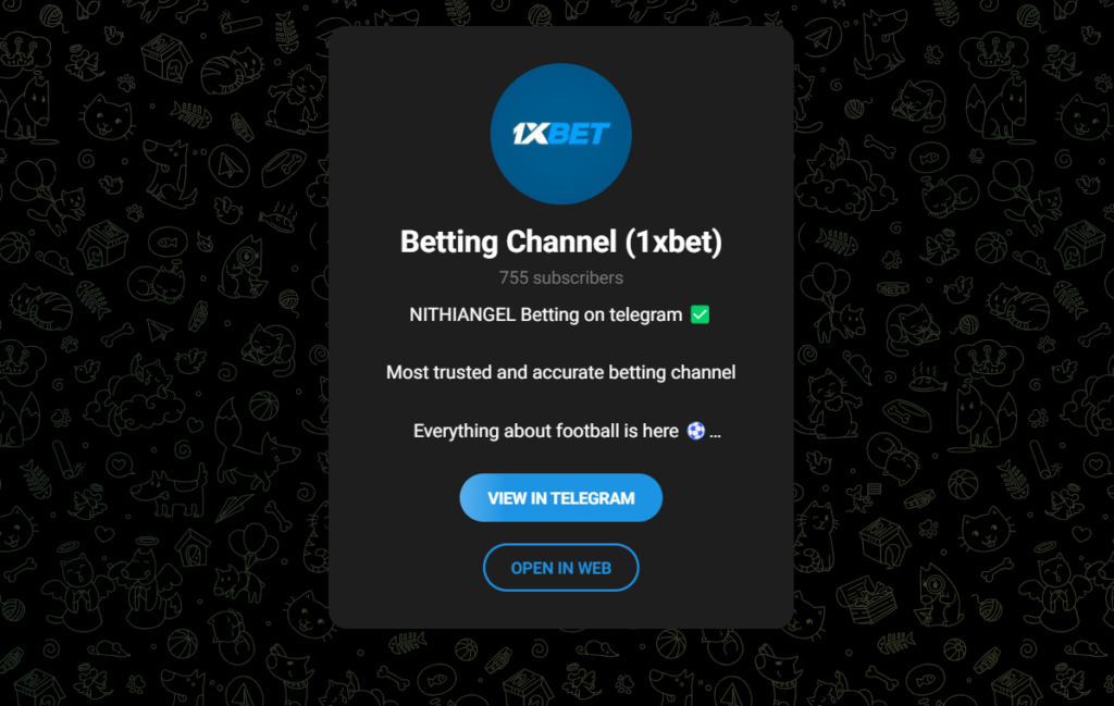 1xbet Prediction Telegram Channels and Groups