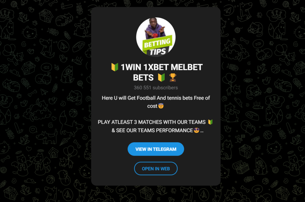 1xbet Prediction Telegram Channels and Groups