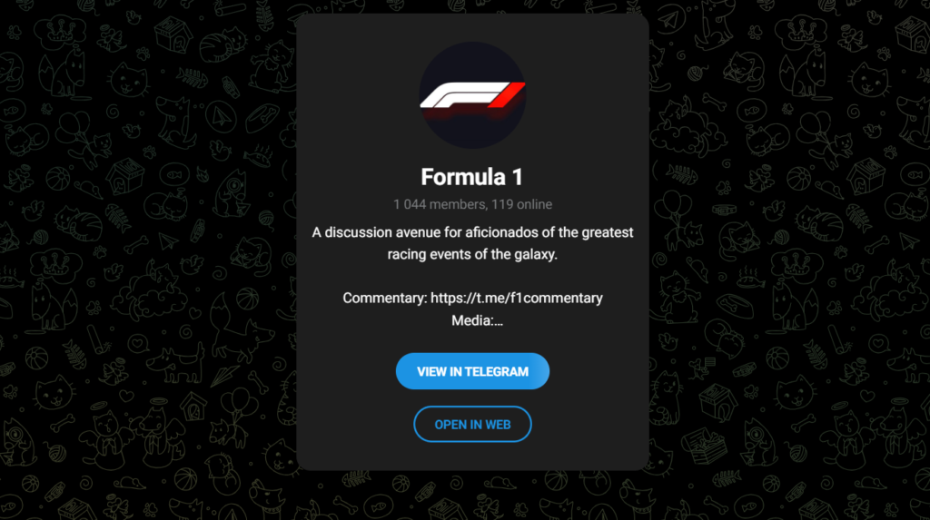 Best Formula 1 Telegram Channels