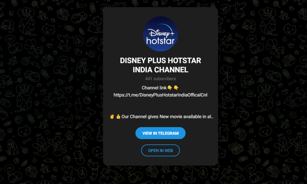 Best Disney+Hotstar Telegram Channels