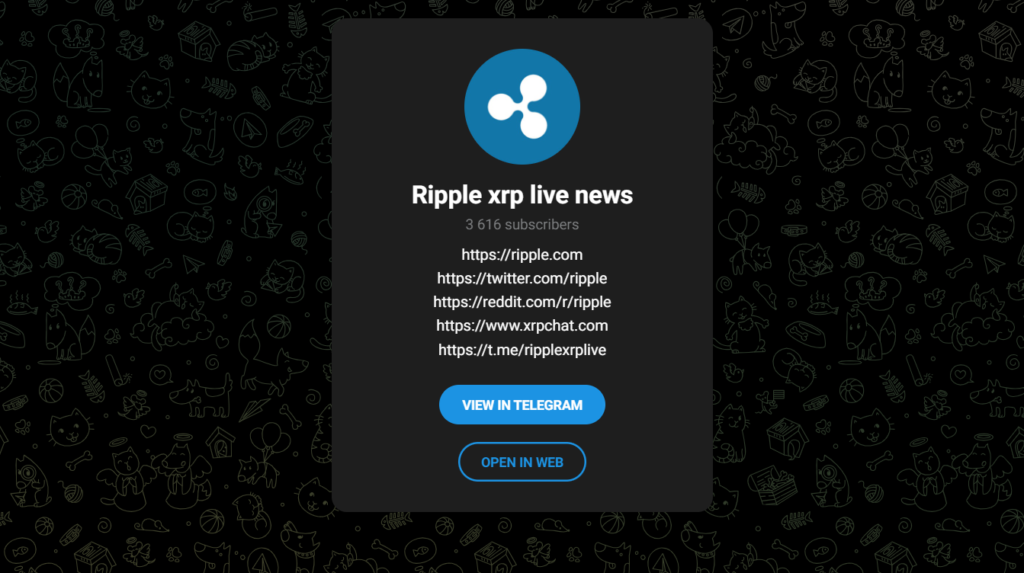 Ripple (XRP) Telegram Channels
