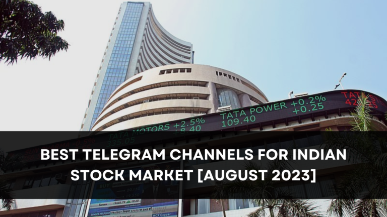 Best Telegram Channels for Indian Stock Market [August 2023]