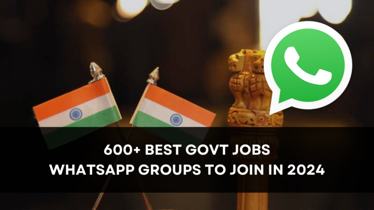 Best Govt Jobs WhatsApp Groups