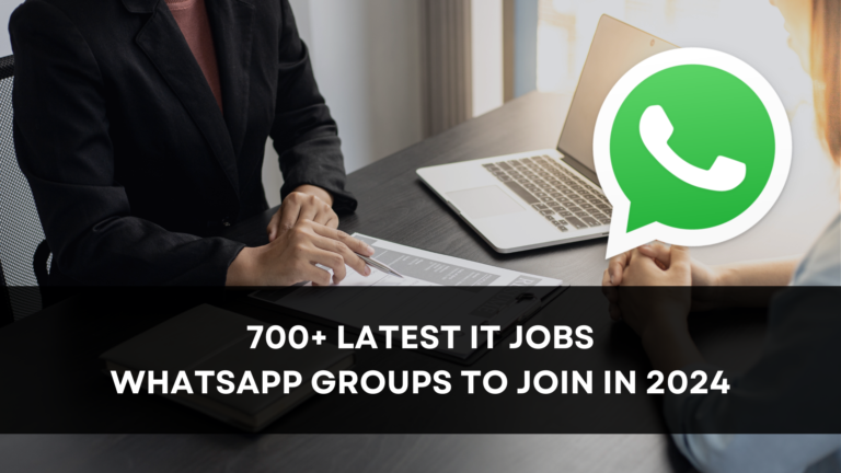 IT Jobs WhatsApp Groups